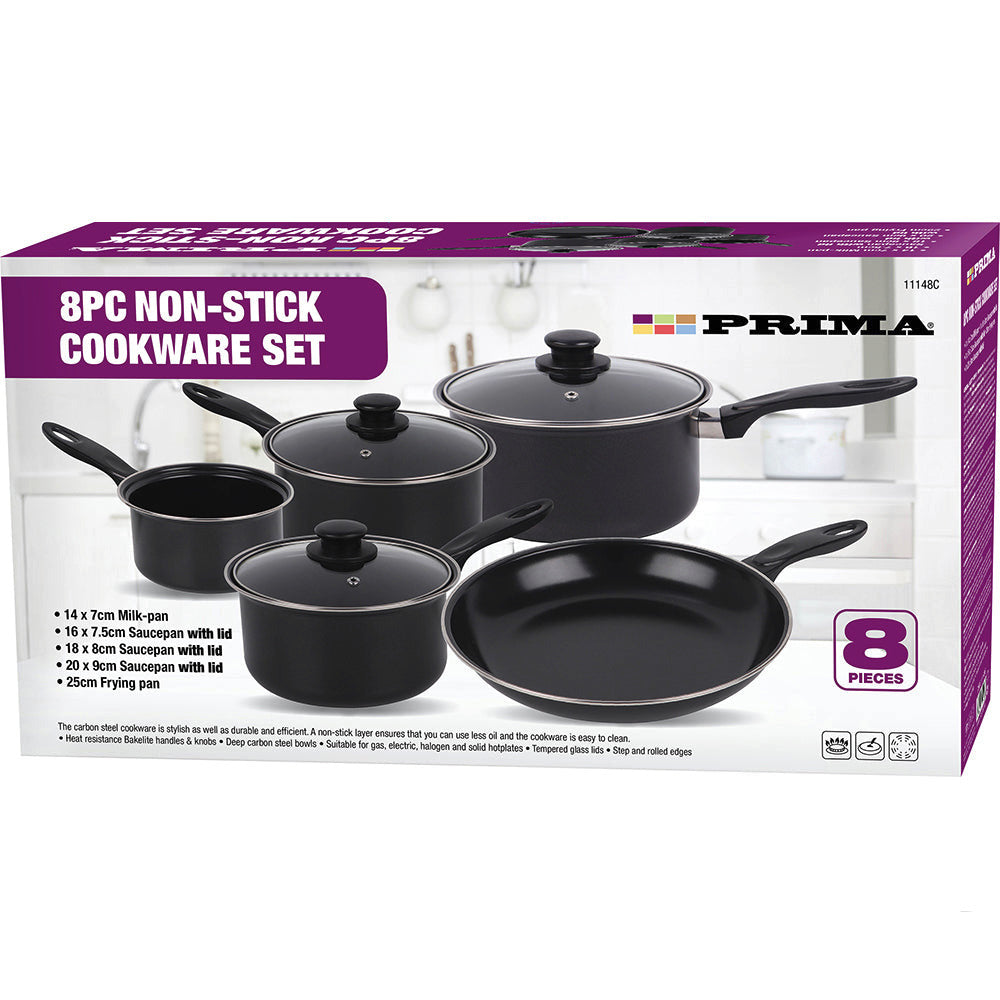 Prima 8pc Non-Stick Pan Set