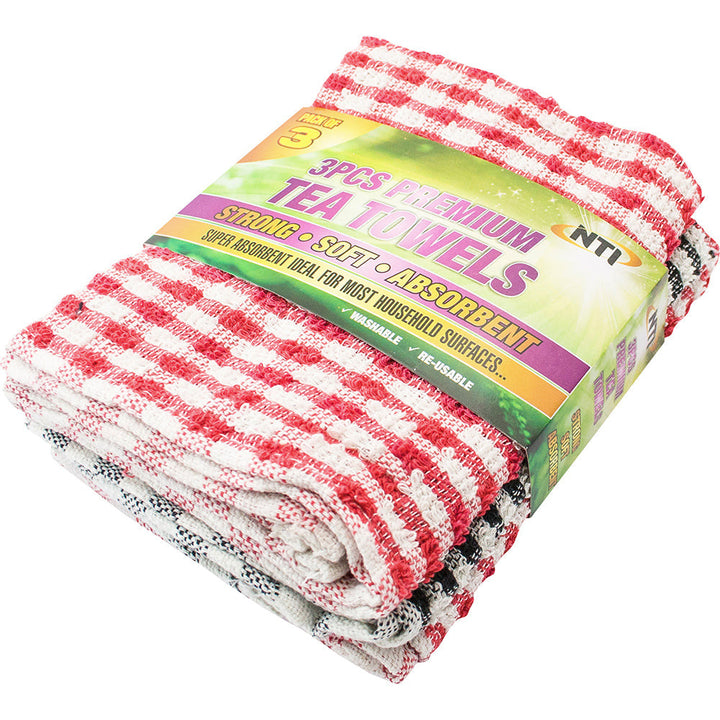 3pk Premium Terry Tea Towel