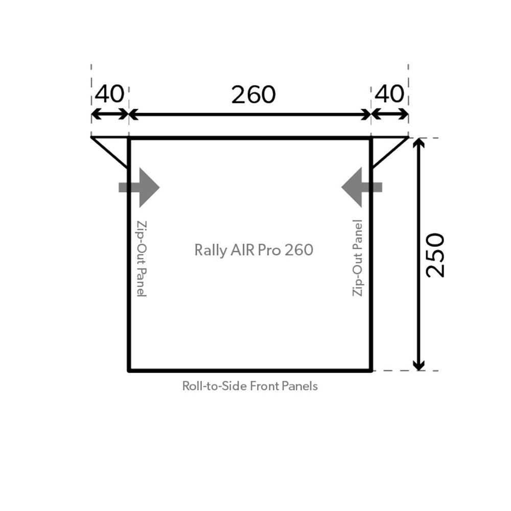 Dometic Rally 260 Poled Awning