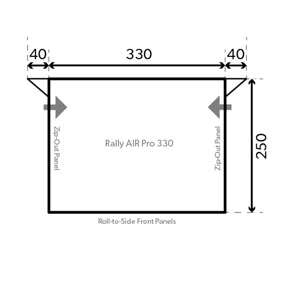 Dometic Rally 330 Poled Awning