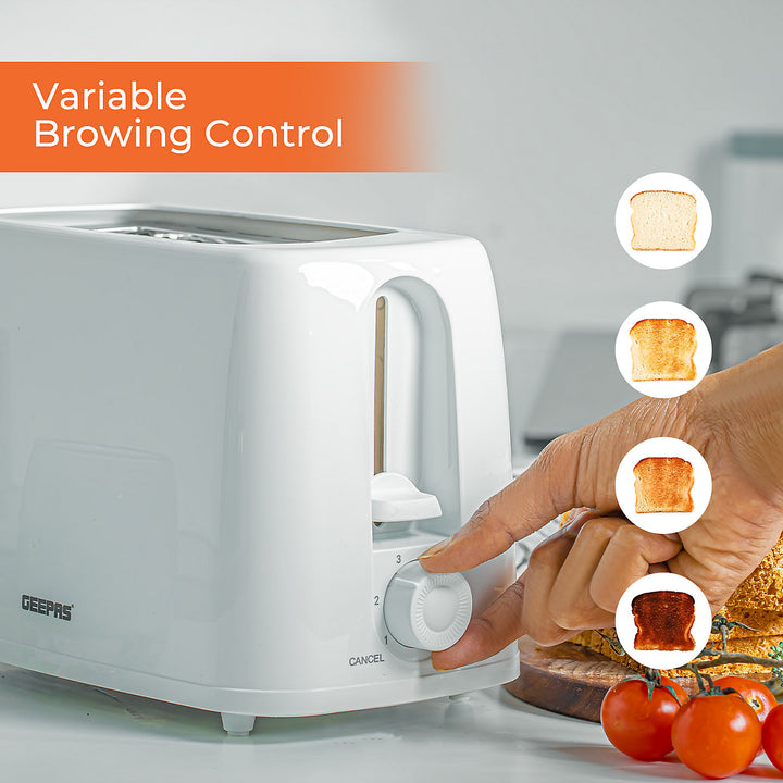 Geepas 650W 2 Slice Bread Toaster