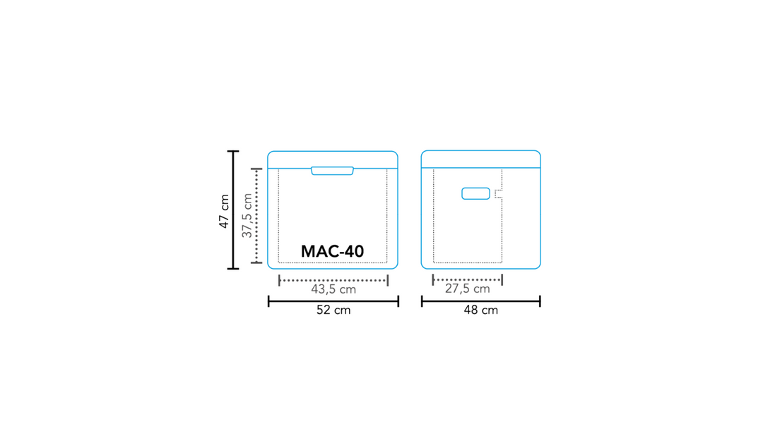 Mestic MAC-40 AC/DC 12V/230V & Gas Absorption Cool Box