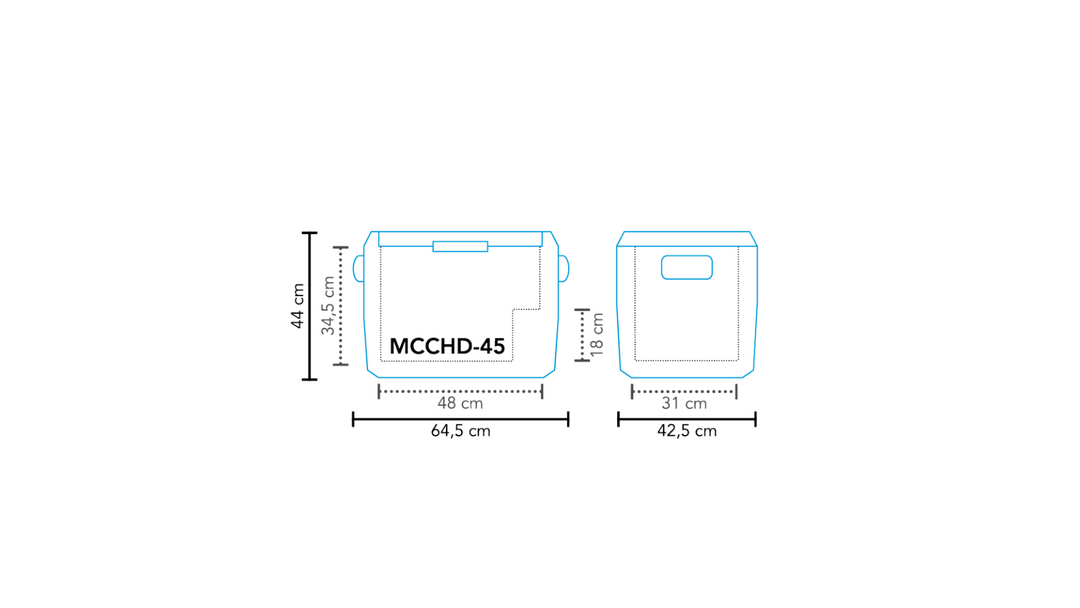Mestic MCCHD-45 AC/DC Compressor Fridge/Freezer