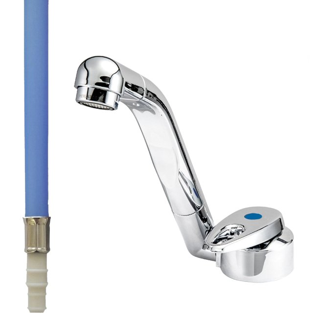 Reich Samba Tap (250mm Tail) with Microswitch -Serrated Fittings (Cold)