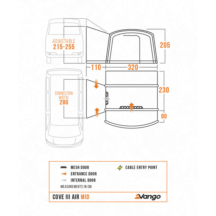 Vango Cove III Air Mid Drive-Away Awning