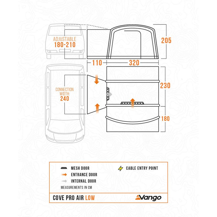 Vango Cove PRO Air Low Drive-Away Awning