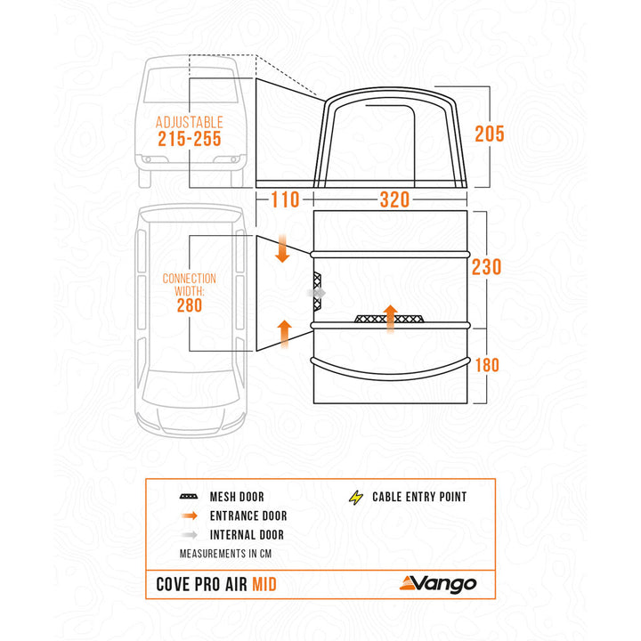 Vango Cove PRO Air Mid Drive-Away Awning