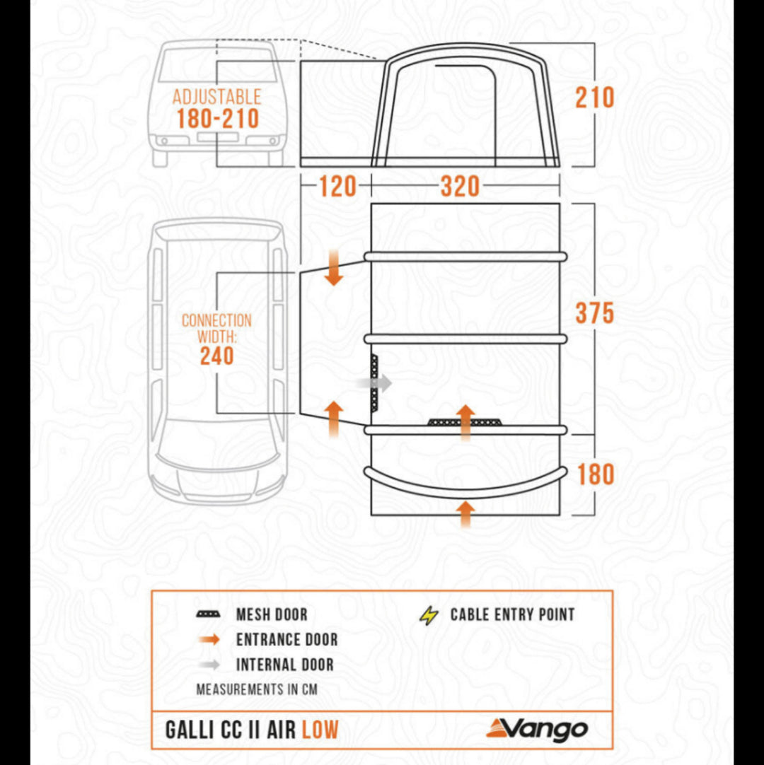 Vango Galli CC II Air Low Drive-Away Awning