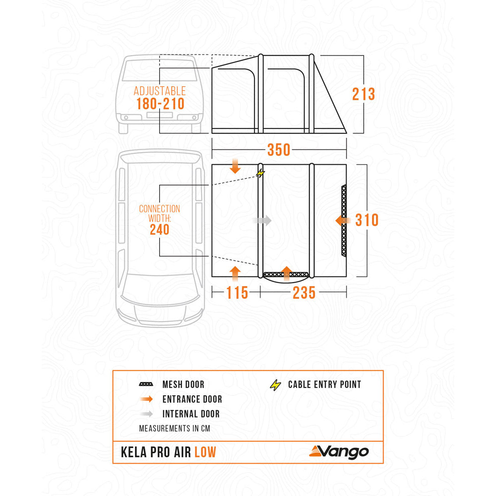 Vango Kela Pro II Air Low Drive-Away Awning