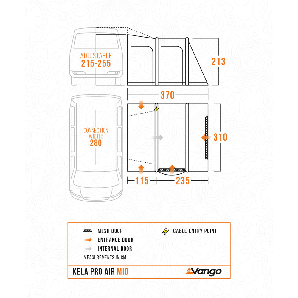 Vango Kela Pro II Air Mid Drive-Away Awning