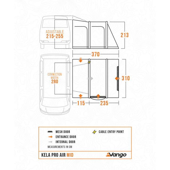 Vango Kela Pro II Air Mid Drive-Away Awning