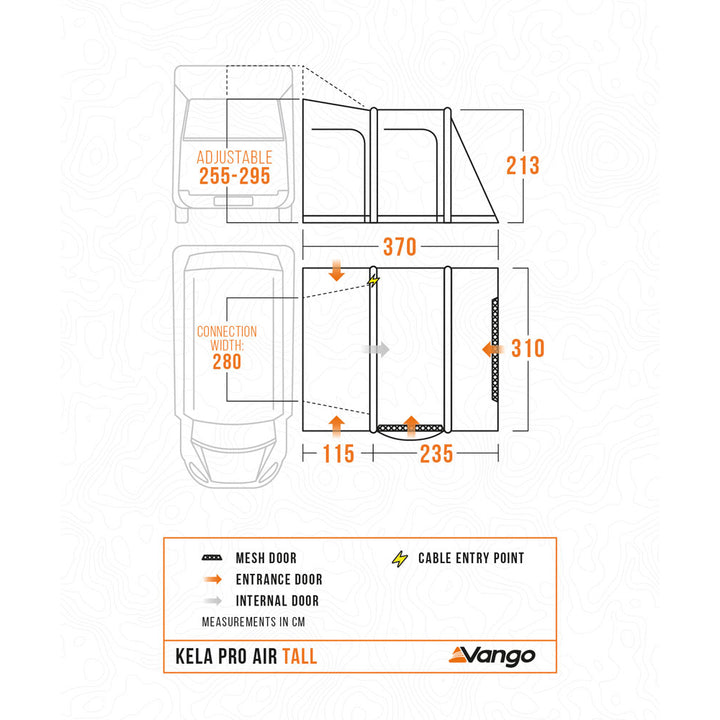 Vango Kela Pro II Air Tall Drive-Away Awning