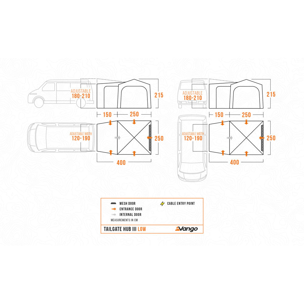 Vango Tailgate Hub III Low Drive-Away Awning
