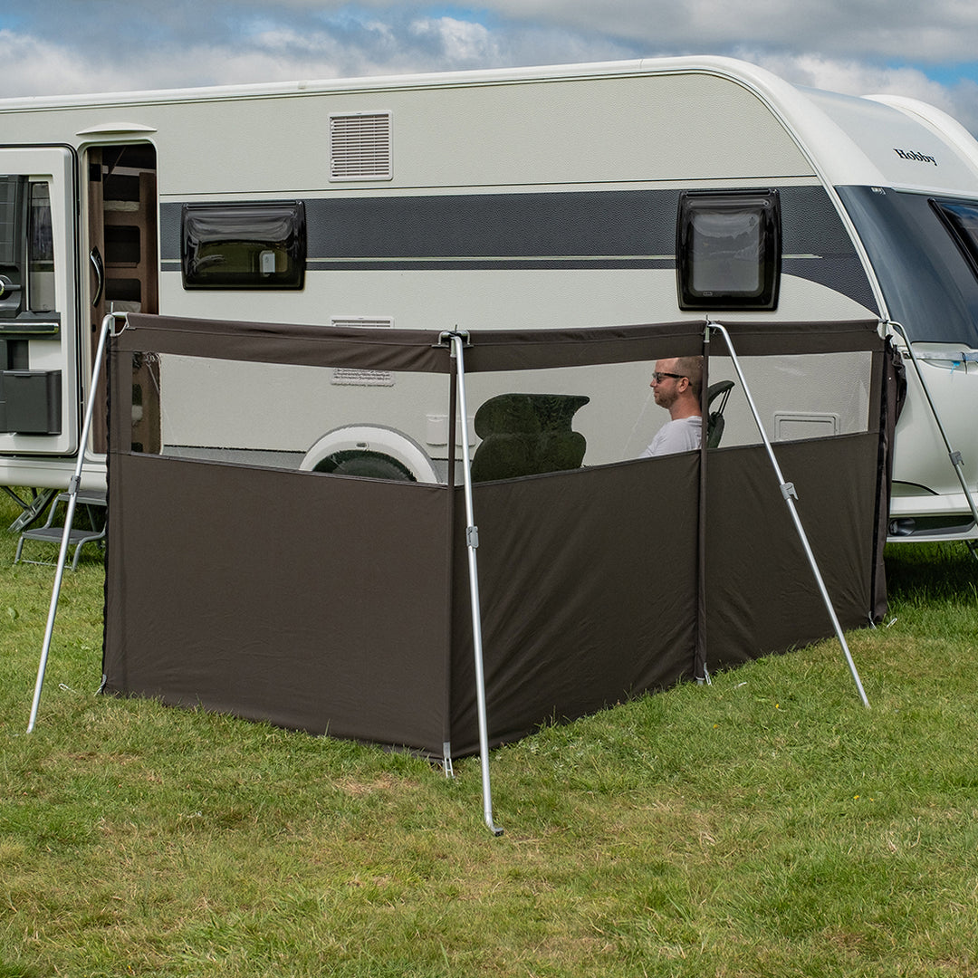 Telta 3 Panel Aluminium Windbreak