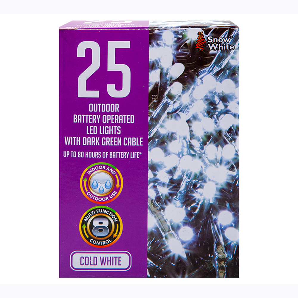 25 x Outdoor Led Battery Lights