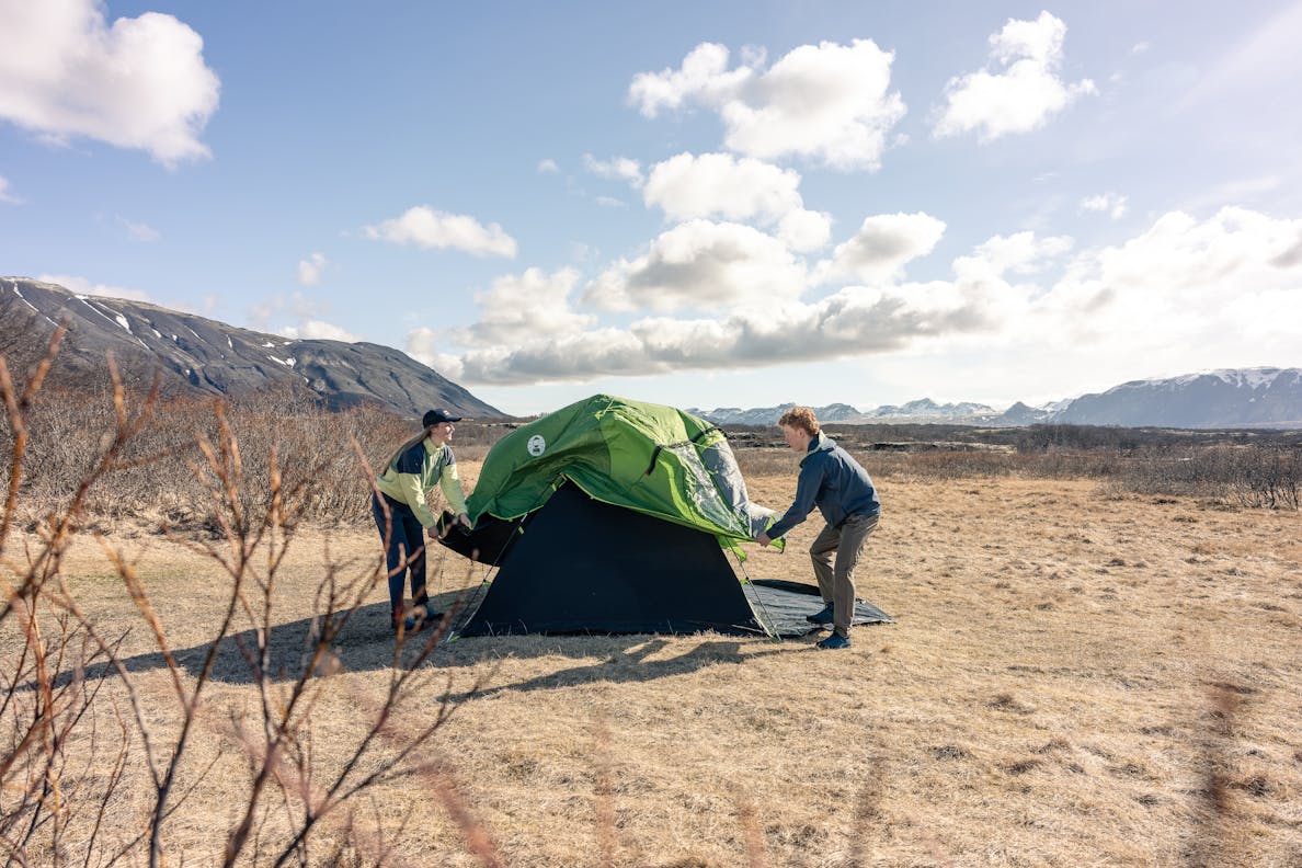 Coleman Darwin 4+ BlackOut Poled Tent from Camperite Leisure - In
