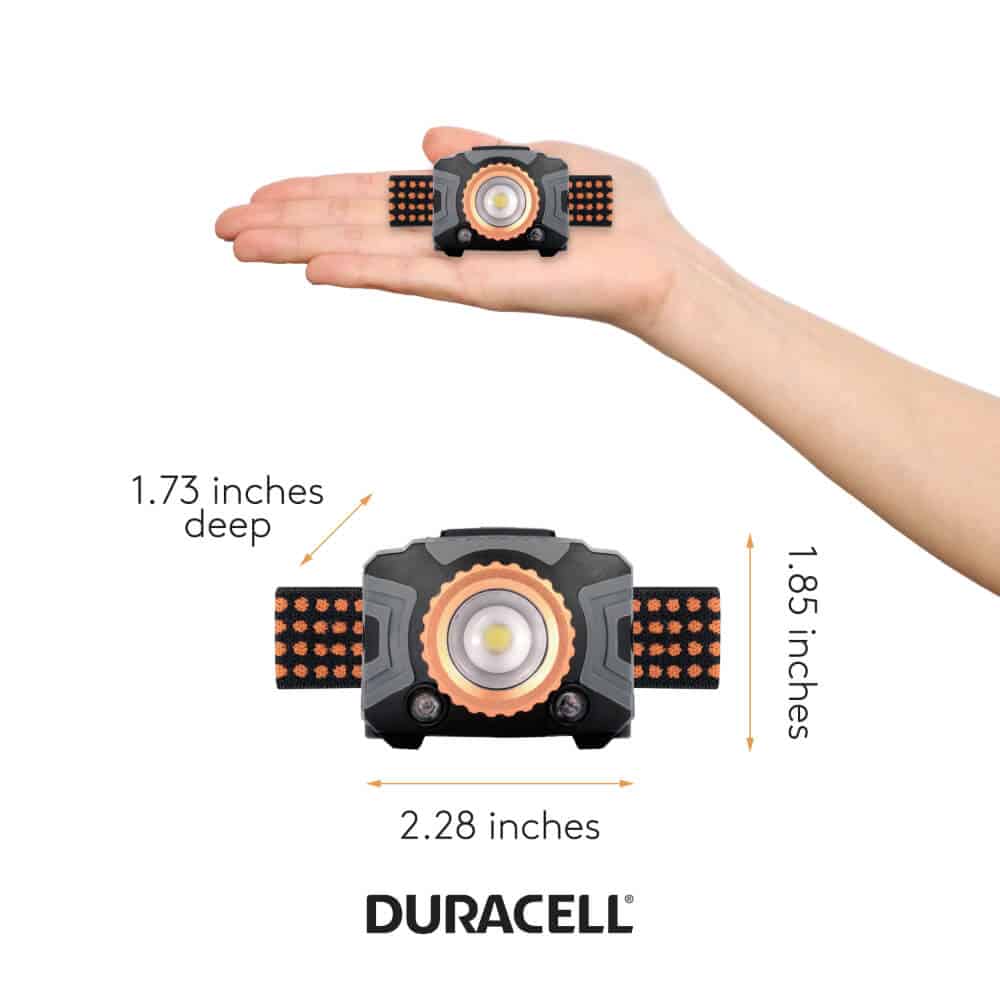 Duracell 350 Lumen Focusing LED Headlamp (inc Batteries)