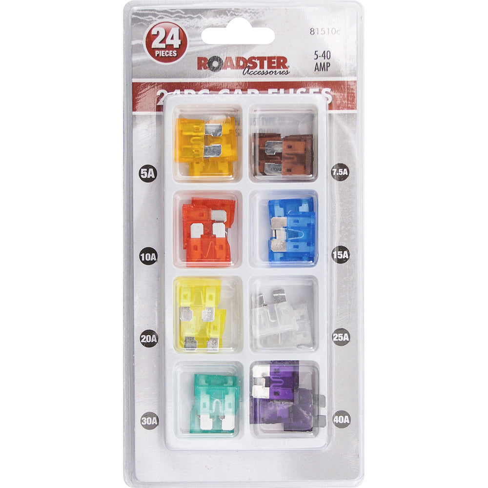 Roadster Blade Fuses x 24 Mixed