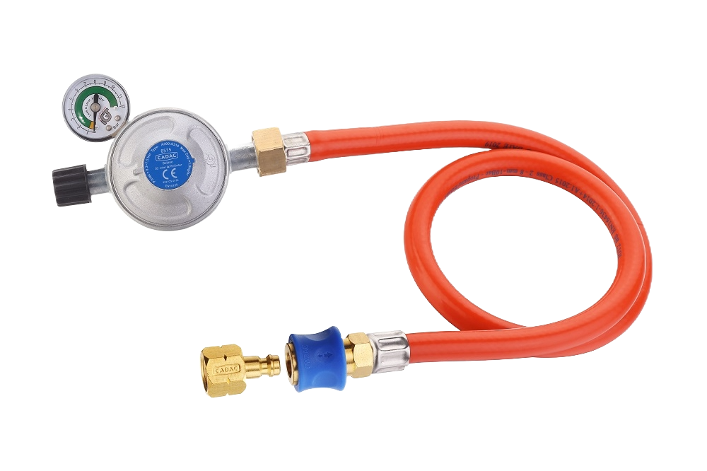 Cadac LP Campingaz Screw on Reg & Hose QR