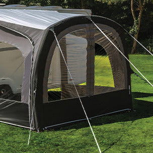 Campervan Sun canopy front panel with window