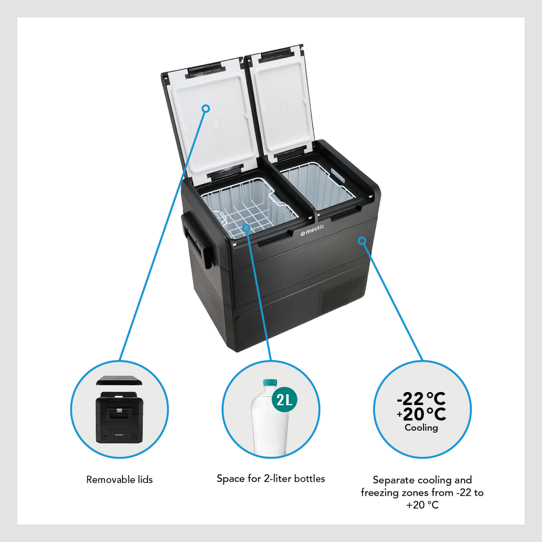 Mestic MCCM-55 Dual Zone AC/DC Compressor Fridge/Freezer