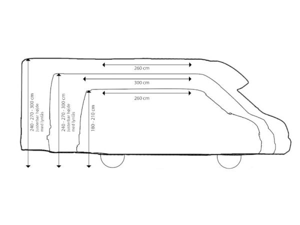 Telta Core 260 Drive-Away Connection Tunnels