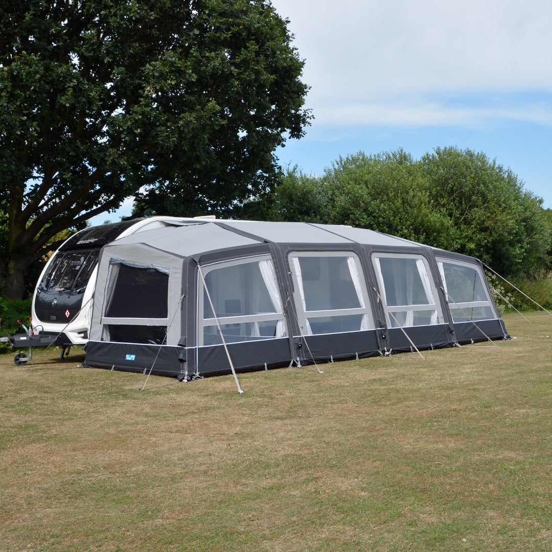 Dometic Grande AIR All-Season 390 S Awning - Pictured with Optional Side Extensions