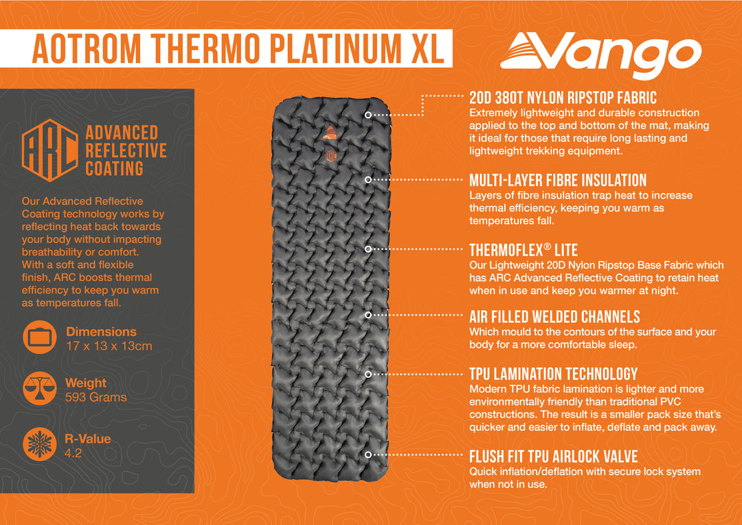 Vango Aotrom Thermo Platinum XL Mat