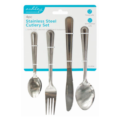 Ashley 4 piece Stainless Steel Cutlery Set