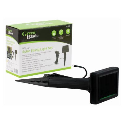 Green Blade 50 LED Solar String Light Set