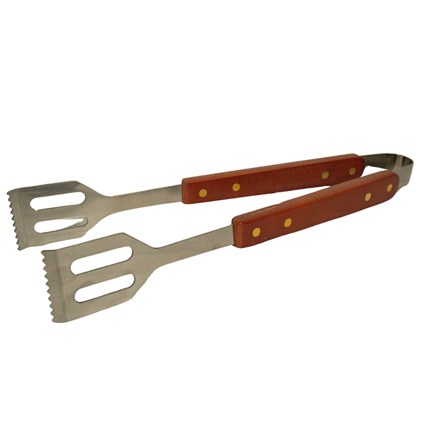 Lifestyle 35cm BBQ Wooden Handled Tongs