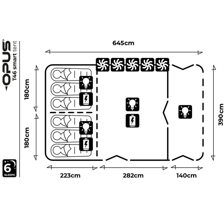 OPUS T46 Smart Air Tent - Package Deal