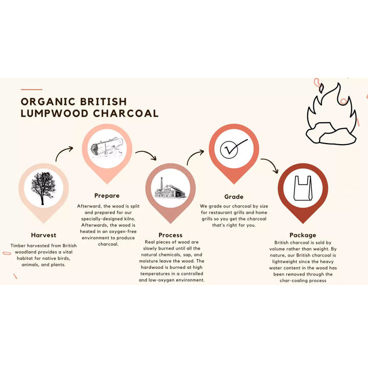 Green Olive British Lumpwood Charcoal 18lt Bag