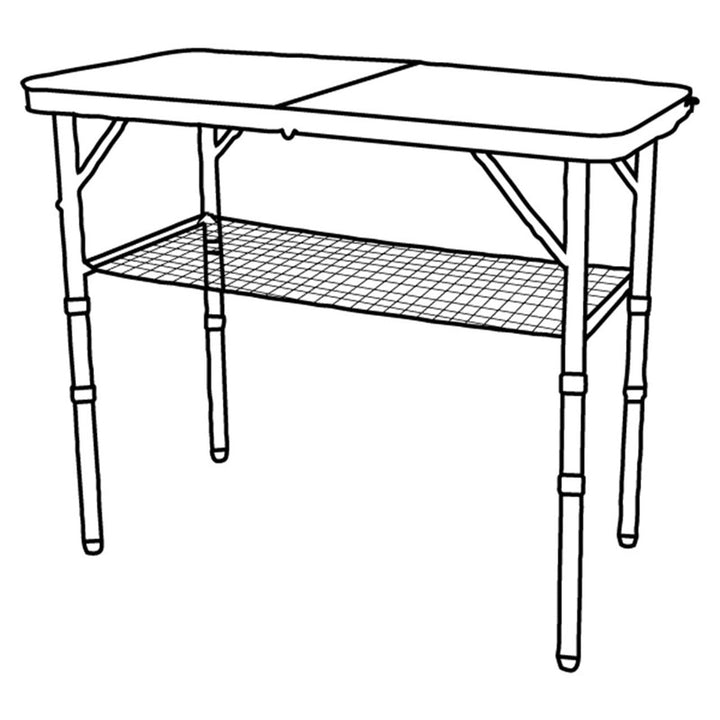 Quest Leisure SpeedFit range Cleeve folding table (Onyx Edition)