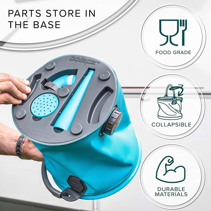 Colapz 7/9L Collapsible Bucket/Watering Can Blue 