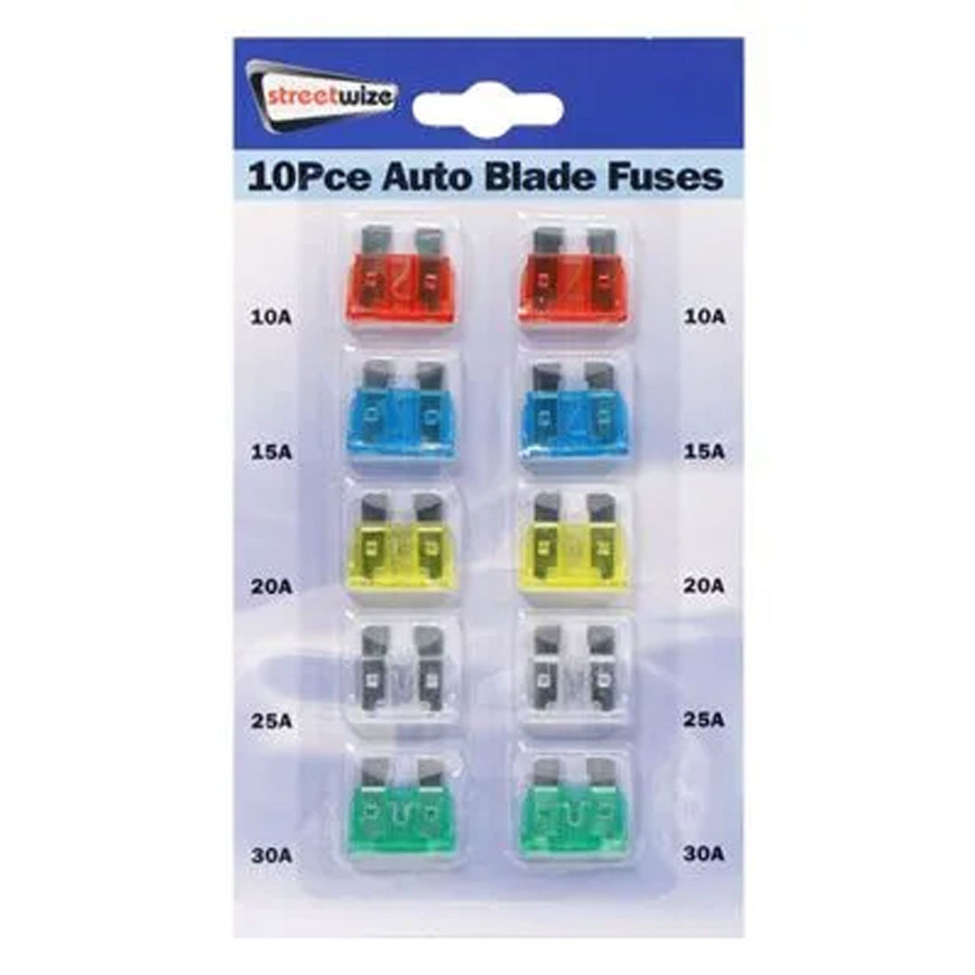 Streetwize 10pc Mixed Blade Fuse Set