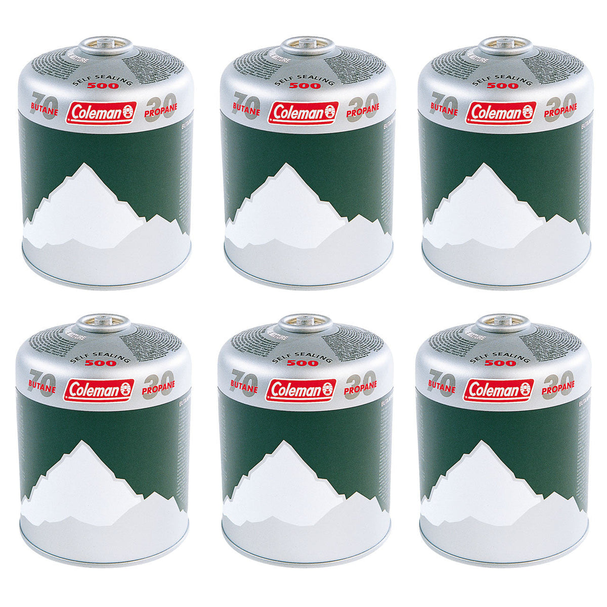 Coleman C500 Performance Gas Cartridge 6 Pack