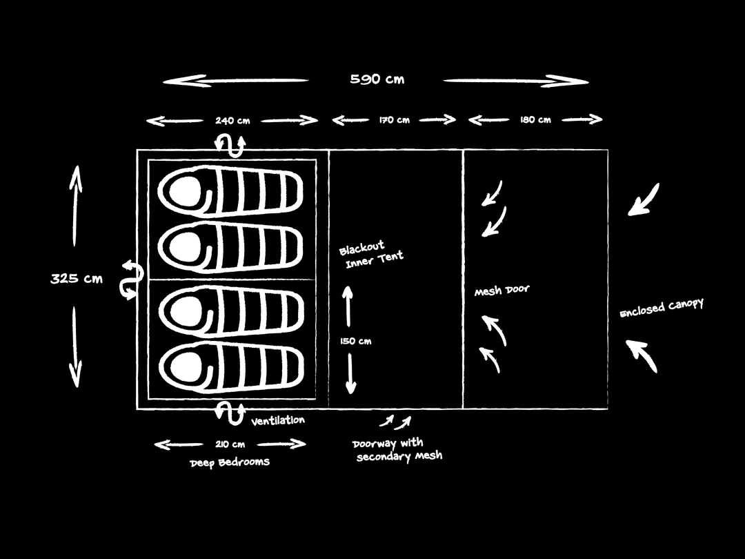 Telta County 4 Air Tent