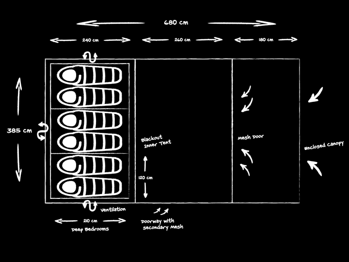 Telta County 6 Air Tent
