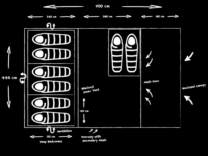 Telta County 8 Air Tent