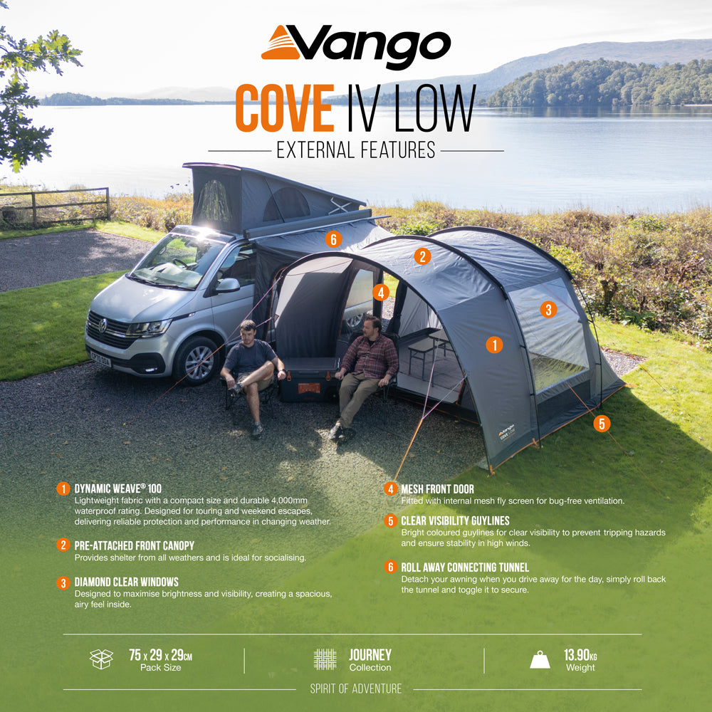Vango Cove IV Low Drive-Away Awning