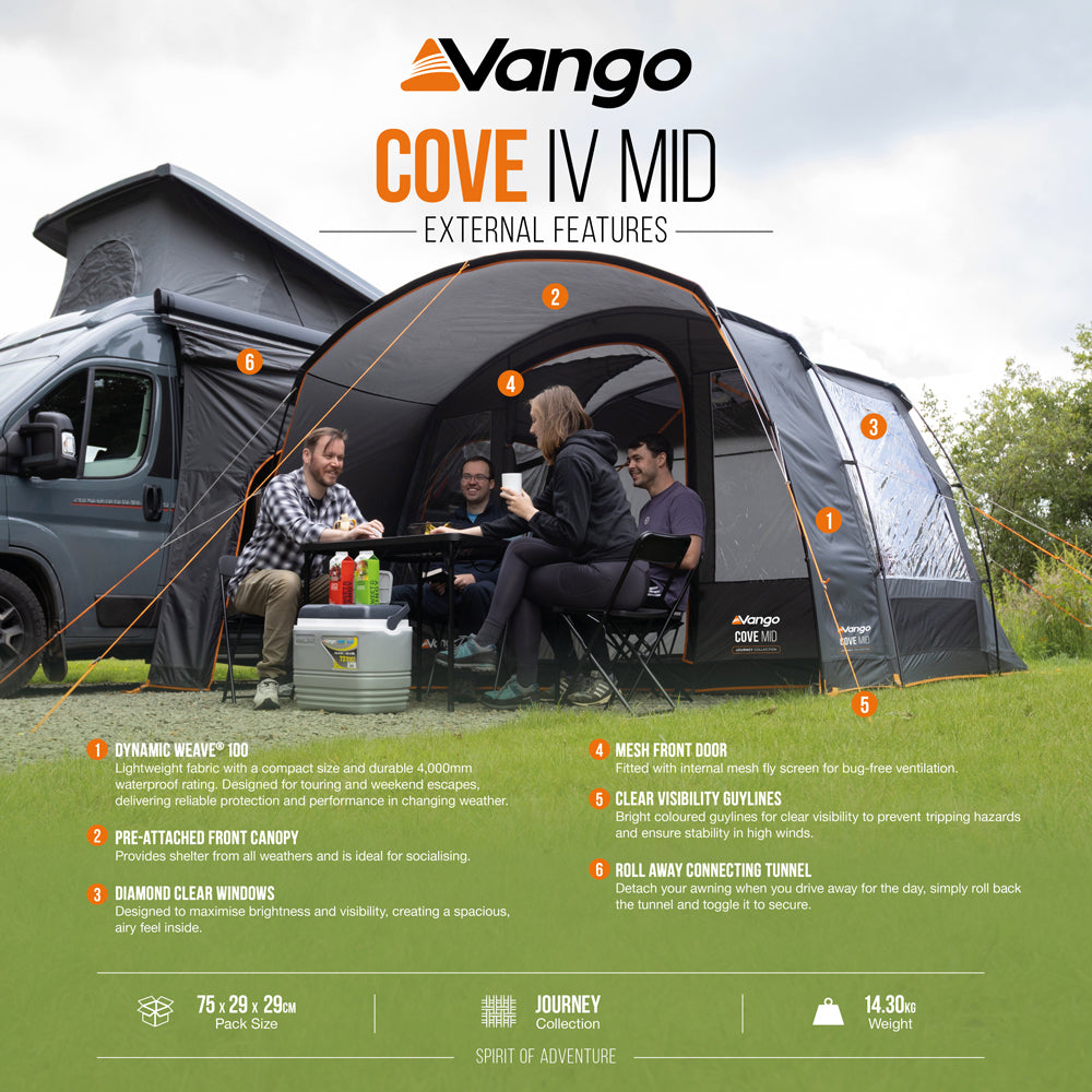 Vango Cove IV Mid Drive-Away Awning