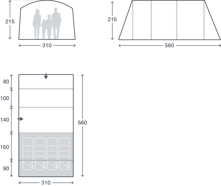 Kampa Dawlish 4 Air Tent