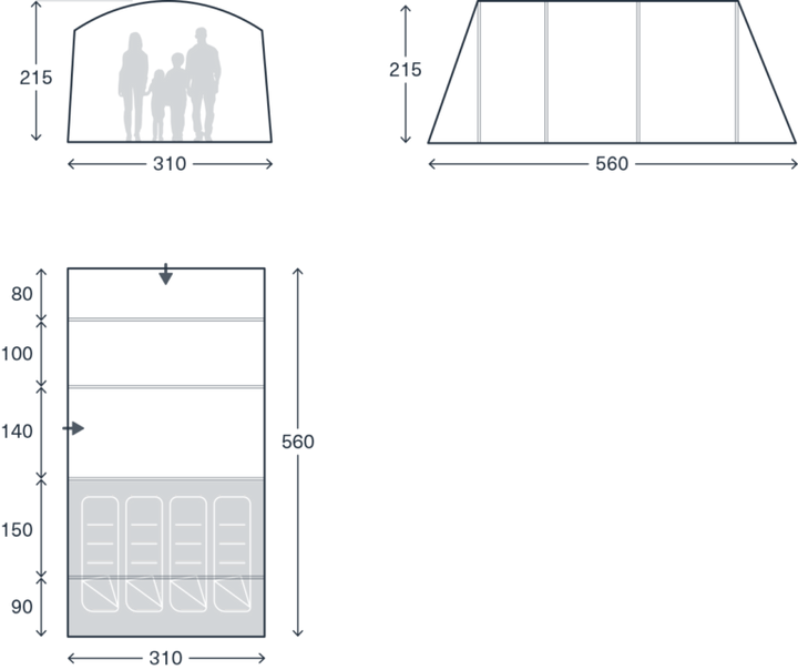 Kampa Dawlish 4 Air Tent
