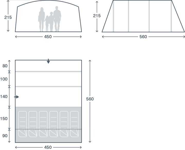 Kampa Dawlish 6 Air Tent