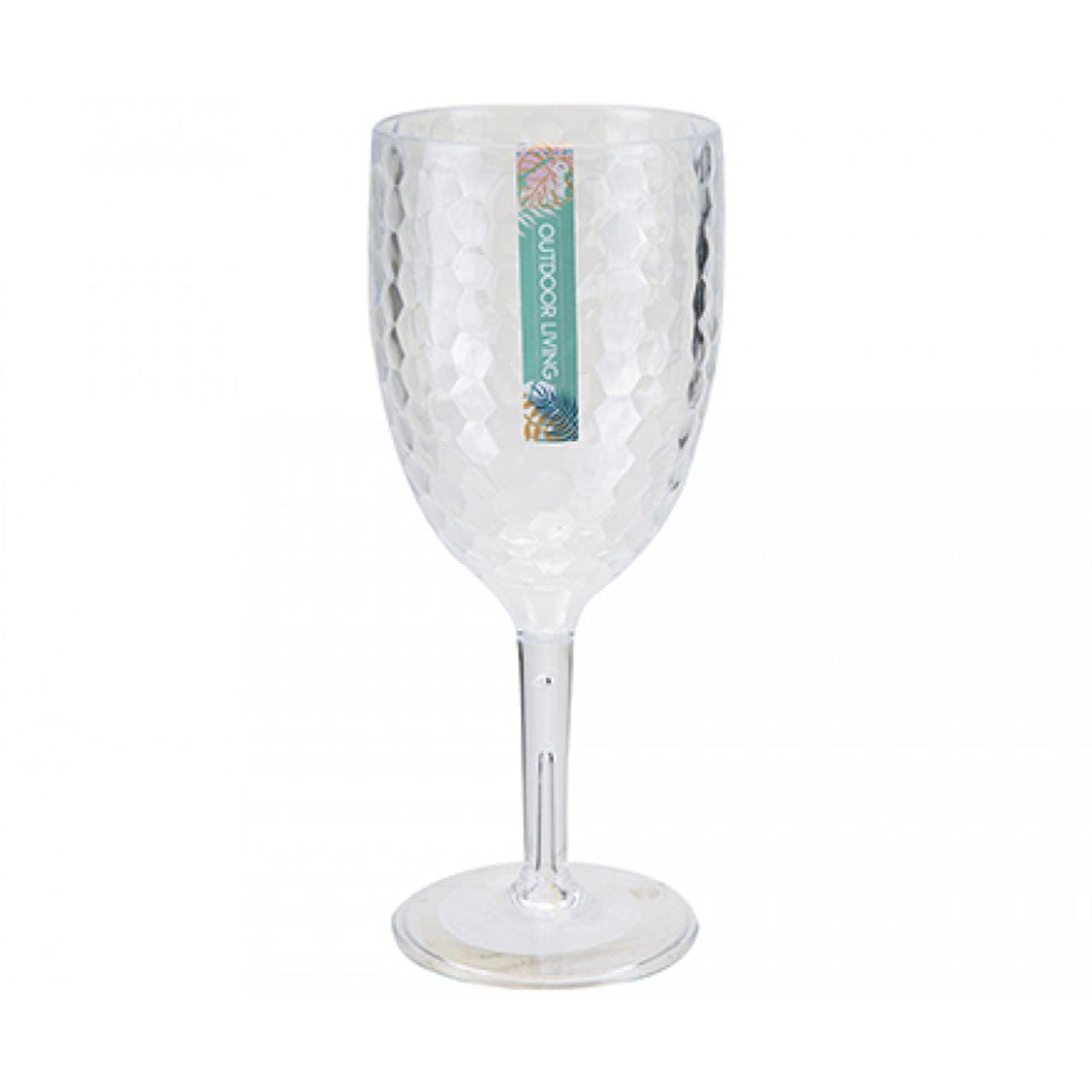 Dimple Glass Effect Large Wine Plastic Tumbler 