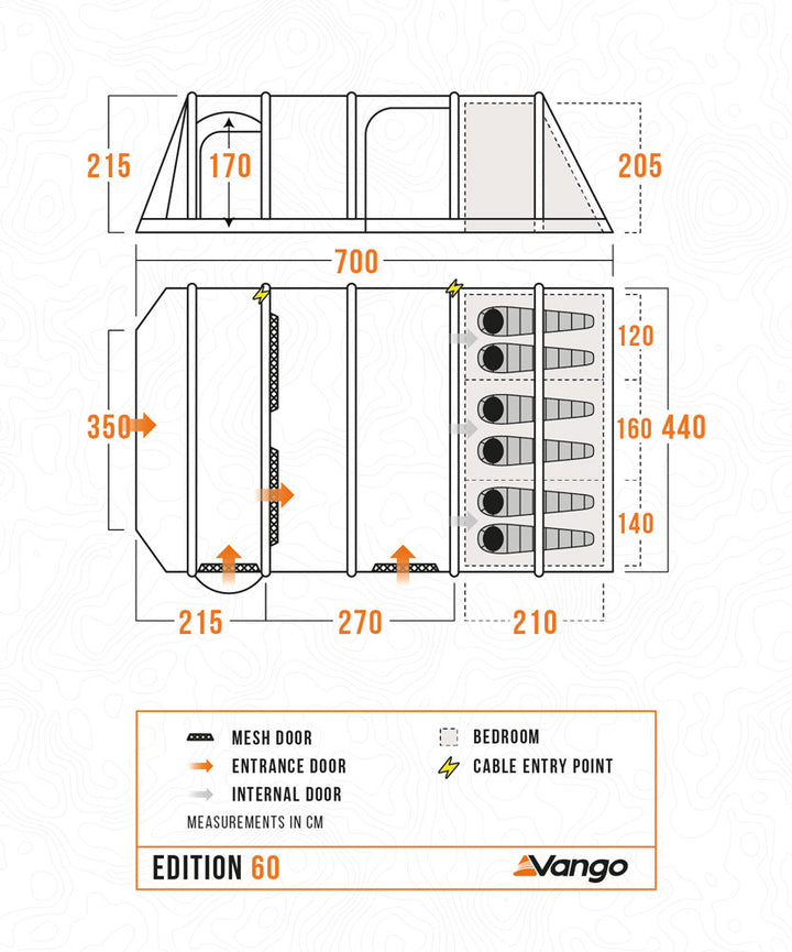 Vango Sherwood Air 600XL - Edition 60 Tent Package