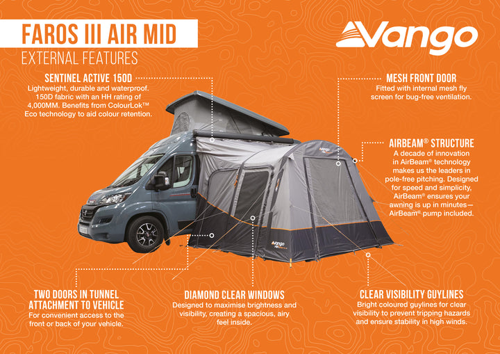 Vango Faros III Air Mid Drive-Away Awning
