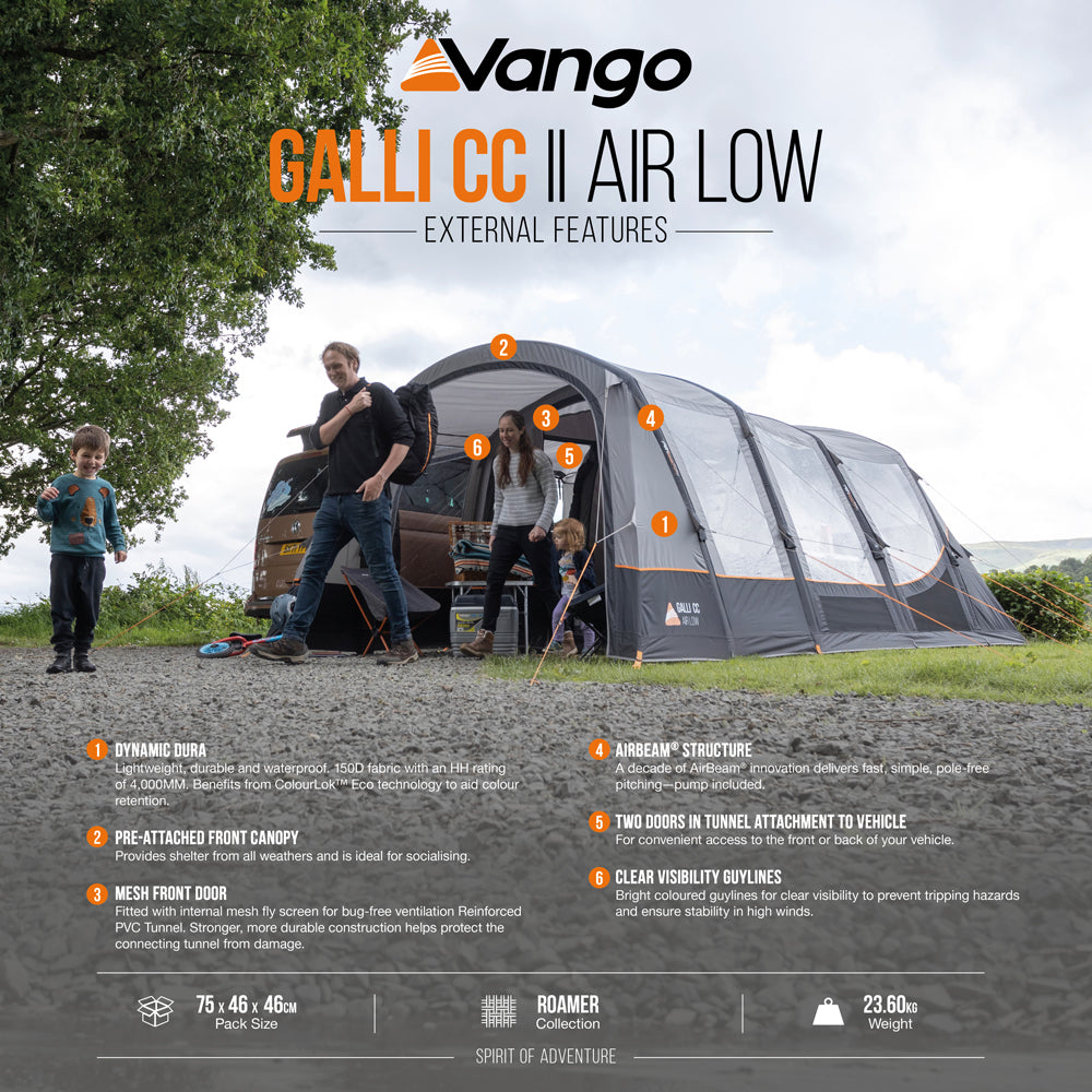 Vango Galli CC II Air Low Drive-Away Awning