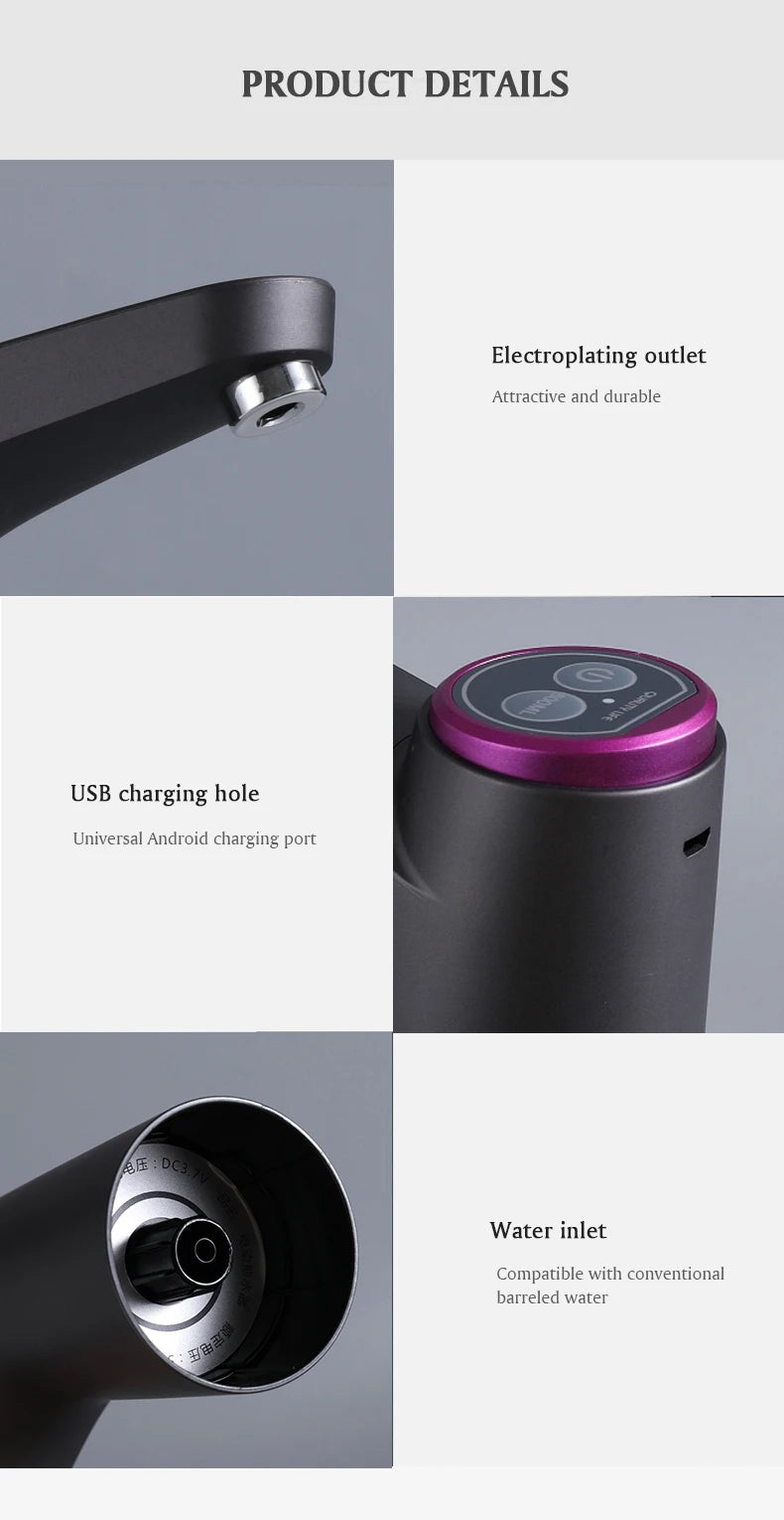 Lifestyle Portable Water Dispenser Pump Tap USB